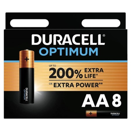 DURACELL OPTIMUM 200 Alkaline Batterie AA LR6 8er Pack