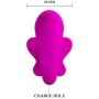 PRETTY LOVE Valerie Doppel-Strap-On Vibrator mit 12 Vibrationsmodi, Lila