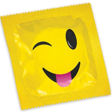 PASANTE Smiley Kondome - 144 Stück, 54mm Breite, Naturlatex