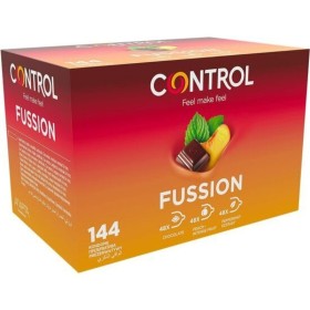 CONTROL Adapta Fussion Kondome 144 Stück – Aromavielfalt Schokolade, Pfirsich & Minze