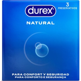 DUREX Natural Comfort Kondome 3 Stück – Naturlatex, anatomisch geformt