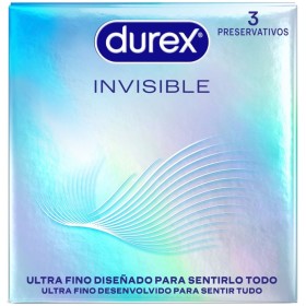 DUREX Invisible Ultra Dünne Kondome, 3 Stück – Natürlicher Schutz und maximales Gefühl