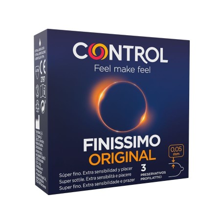 CONTROL Finissimo Kondome 3 Stück – Extra dünn für maximale Sensibilität