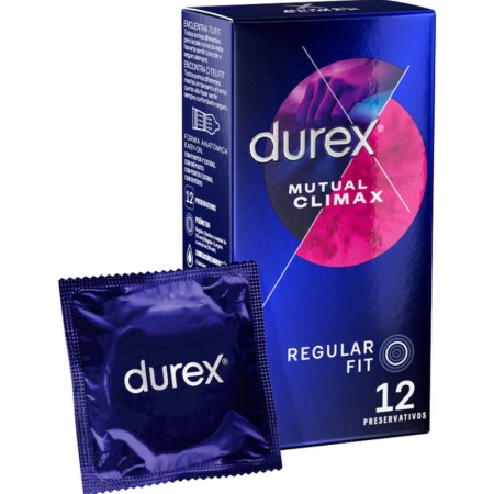 Durex Mutual Climax Kondome - 12 Stück mit Punkten und Rillen