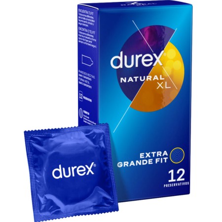 DUREX NATURAL XL Kondome, 12 Stück – Extra groß für mehr Komfort