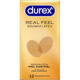 DUREX Real Feel latexfrei Kondome, 12 Stück – Natürliche Hautgefühl