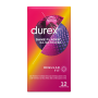 DUREX Dame Placer Kondome – 12 Stück mit Punkten und Rillen für intensives Vergnügen