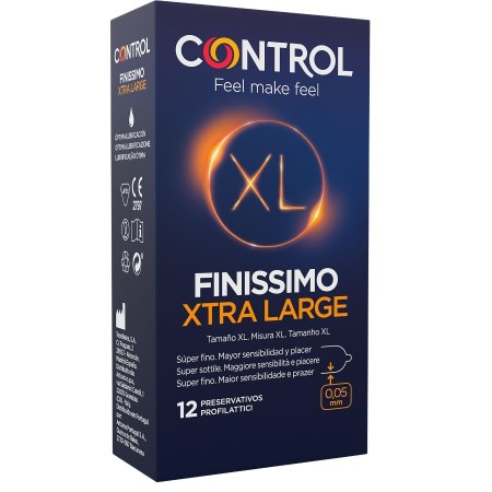 CONTROL Finissimo XL Kondome 12 Stück – extra dünn, ergonomisch geformt
