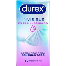 DUREX Invisible Extra Lubricated Kondome 12 Stück – Extra dünn & sensibel
