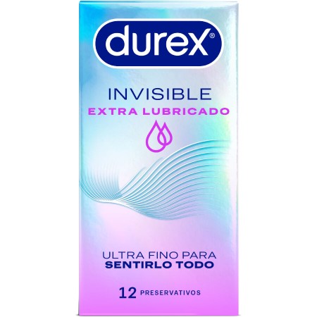 DUREX Invisible Extra Lubricated Kondome 12 Stück – Extra dünn & sensibel
