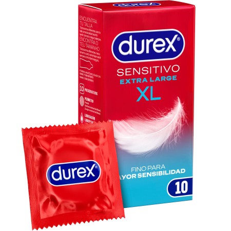 Durex Sensitivo XL Kondome 10 Stück – Extra groß und besonders fein