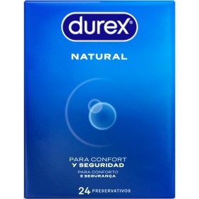 DUREX NATURAL Kondome – 24 Stück, anatomisch geformt, mit Zeus-Duft