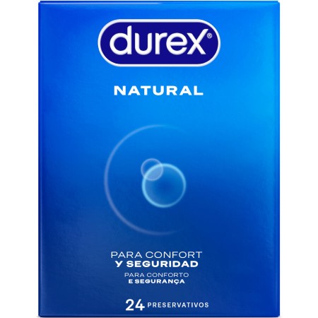DUREX NATURAL Kondome – 24 Stück, anatomisch geformt, mit Zeus-Duft