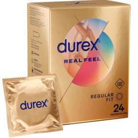 DUREX RealFeel Kondome 24 Stück – Natürliche Haut-zu-Haut-Gefühl