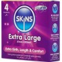 SKINS XL Premium Kondome - Extra Groß, 4er Pack