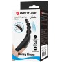 PRETTY LOVE Jordin Finger-Vibrator mit 10 Vibrationsmodi, Schwarz