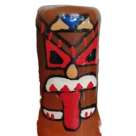 CONDOMERIE - Handbemalter dekorativer Kondom Tiki-Totem-01