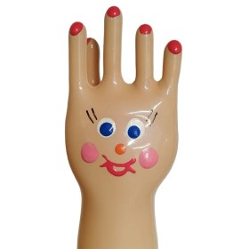 CONDOMERIE - Handbemalter dekorativer Kondom Große Glückliche Hand XL