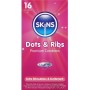 SKINS - DOTS & RIBS Premium Kondome Pack 16