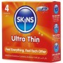 SKINS Ultra Dünne Premium Kondome 4er Pack