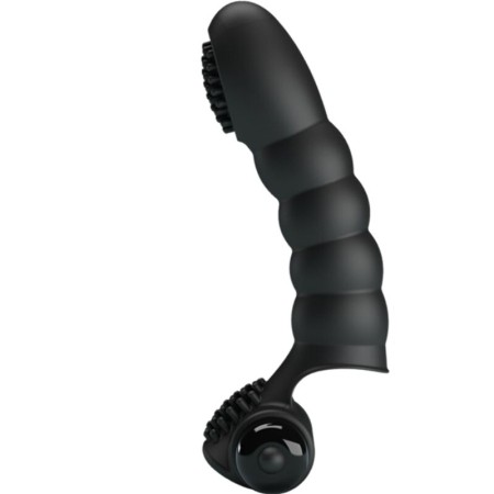 PRETTY LOVE Alexander Finger-Vibrator mit 10 Vibrationsmodi, Schwarz