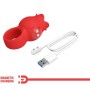 PRETTY LOVE JAE Finger-Vibrator in Rosenform mit 10 Vibrationsmodi, Rot
