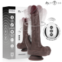 MR INTENSE MORGAN Realistischer Multifunktions-Dildo mit Vibration, Rotation und Up & Down, Fernbedienung, 23 cm, 3,5 cm Ø