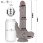 MR INTENSE MORGAN Realistischer Multifunktions-Dildo mit Vibration, Rotation und Up & Down, Fernbedienung, 23 cm, 3,5 cm Ø