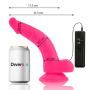 DIVERSIA Realistischer Flexibler Vibrierender Dildo Pink 21,5 cm