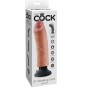KING COCK - Vibrator-Dildo 20,32 cm in Naturfarbe
