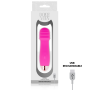 DOLCE VITA - Wiederaufladbarer Vibrator Three Rosa mit 7 Geschwindigkeiten