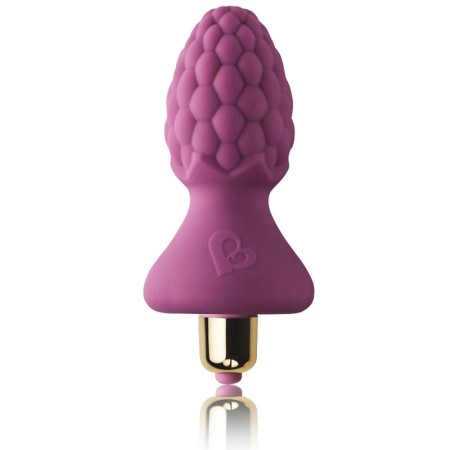 ROCKS-OFF Ass-Berries Raspberry Anal Plug – Vibrationsspielzeug aus Silikon