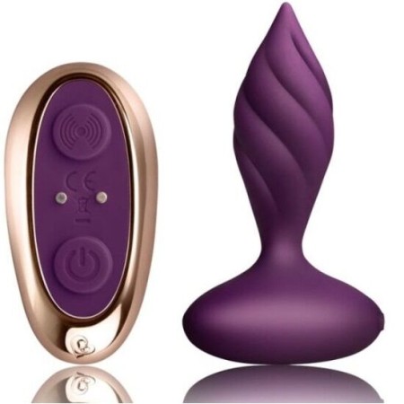 ROCKS-OFF Desire Analstimulator - Lilac, leistungsstarker vibrierender Dilatator