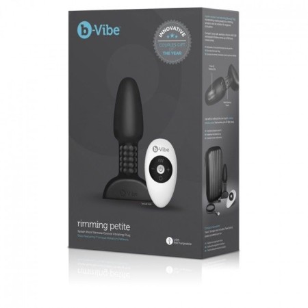 B-VIBE Rimming Fernbedienung Analplug Petite Schwarz