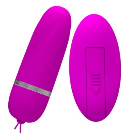 PRETTY LOVE Debby Vibrations-Ei mit Fernbedienung - Lila, 12 Vibrationsmodi