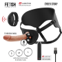 Fetish Submissive Cyber Strap - Verstellbares Harness mit Dildo und Fernbedienung, Watchme Technologie S