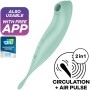 SATISFYER Twirling Pro+ Air Pulse Stimulator & Vibrator mit App Steuerung, Grün