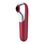 SATISFYER Dual Love - Vibrator und Saugstimulator mit Pulsationsluft, Rot