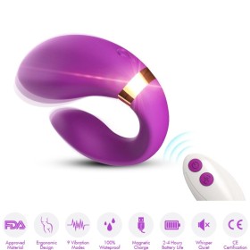 ARMONY Crescent Vibrator für Paare mit Fernbedienung, Violett