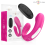 INTENSE - Janet Dual U-förmiger Stimulator und Vibrator mit Fernbedienung, Rosa