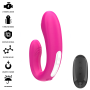 INTENSE - Janet Dual U-förmiger Stimulator und Vibrator mit Fernbedienung, Rosa