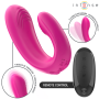 INTENSE - Janet Dual U-förmiger Stimulator und Vibrator mit Fernbedienung, Rosa