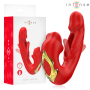 INTENSE - NATHY Doppel-Vibrator mit multifunktionaler Saugmund-Stimulation, Rot