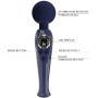 PRETTY LOVE Skyler Vibrator Wand Blau – Leistungsstarke, flexible Massagevariante