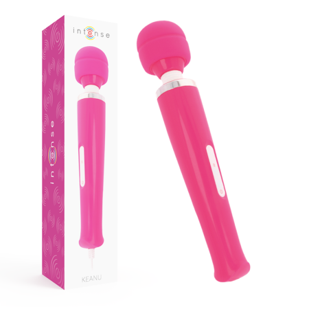 INTENSE - KEANU WAND Massager Pink, Silikon, 8 Vibrationsmodi