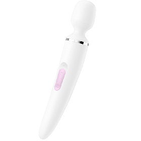 SATISFYER Wand-er Woman Weiß - XXL Massagegerät mit 50 Vibrationskombinationen
