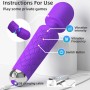 ARMONY Mini Massagegerät & Vibrator Violett – 8 Geschwindigkeiten, 20 Vibrationsmuster