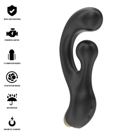 IBIZA Vibrator G-Punkt & Rotationsstimulator mit 10 Vibrations- und Rotationsmodi