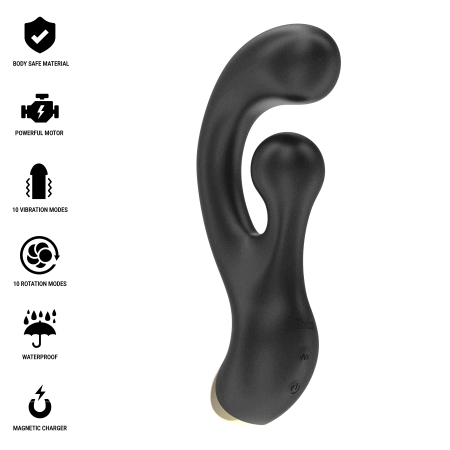 IBIZA Vibrator G-Punkt & Rotationsstimulator mit 10 Vibrations- und Rotationsmodi