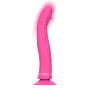 INTENSE Michelangelo Vibrator Dildo aus rosa Silikon mit Saugnapf